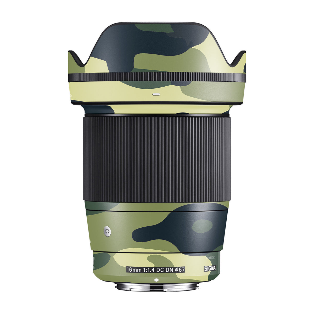 Forest Green Camo Sigma 16mm F/1.4 DC DN Camera Lens Skin