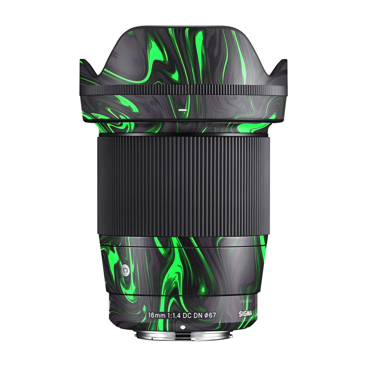 Green Liquid Pattern Sigma 16mm F/1.4 DC DN Camera Lens Skin