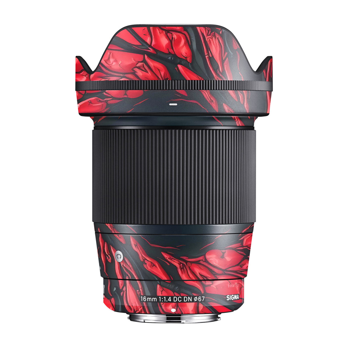 Venom Red Sigma 16mm F/1.4 DC DN Camera Lens Skin