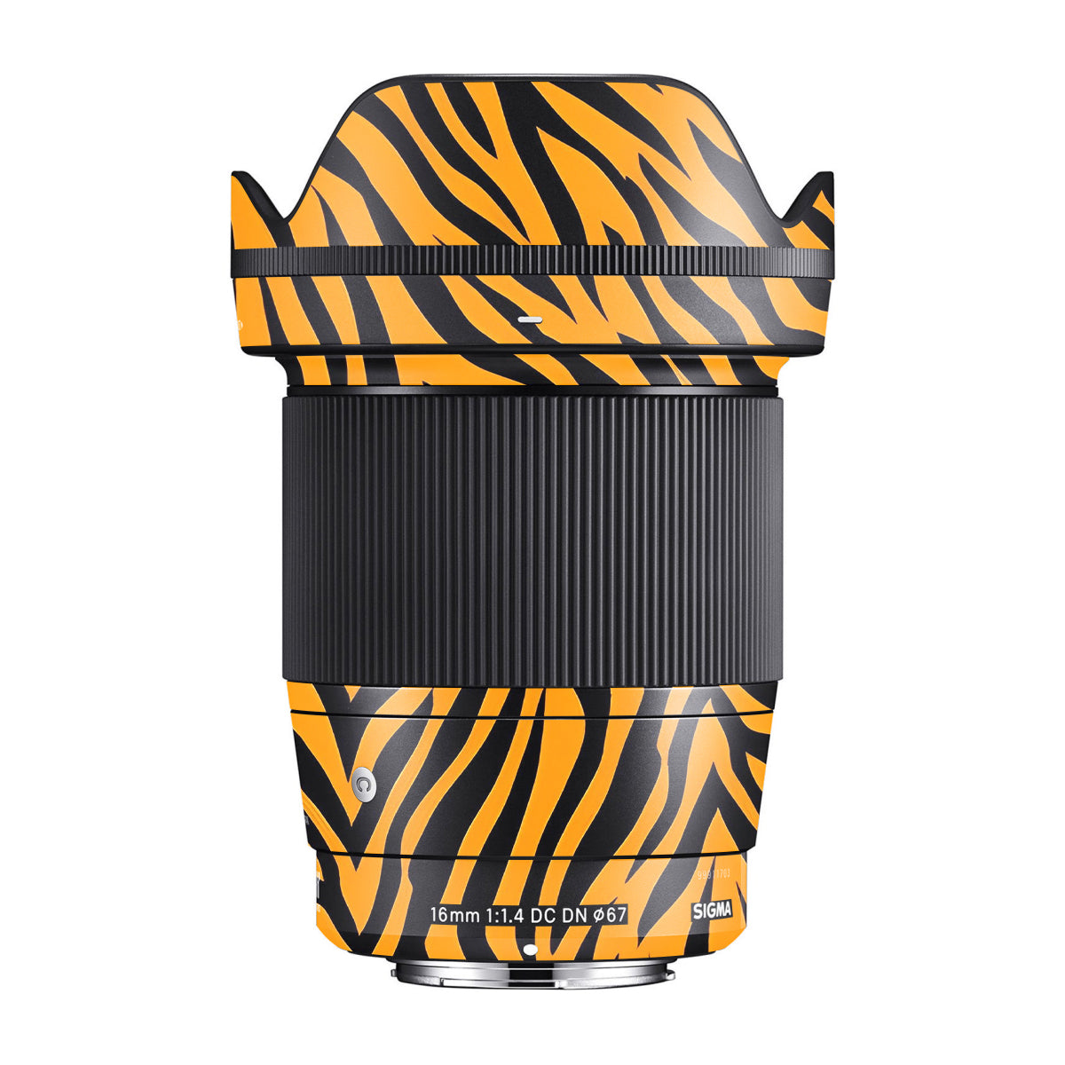 Zebra Gold Pattern Sigma 16mm F/1.4 DC DN Camera Lens Skin
