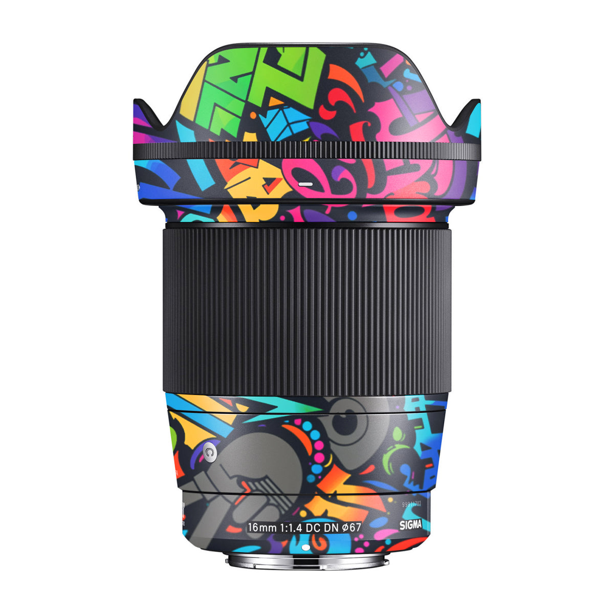 Colorful Urban Street Art Lettering Sigma 16mm F/1.4 DC DN Camera Lens Skin