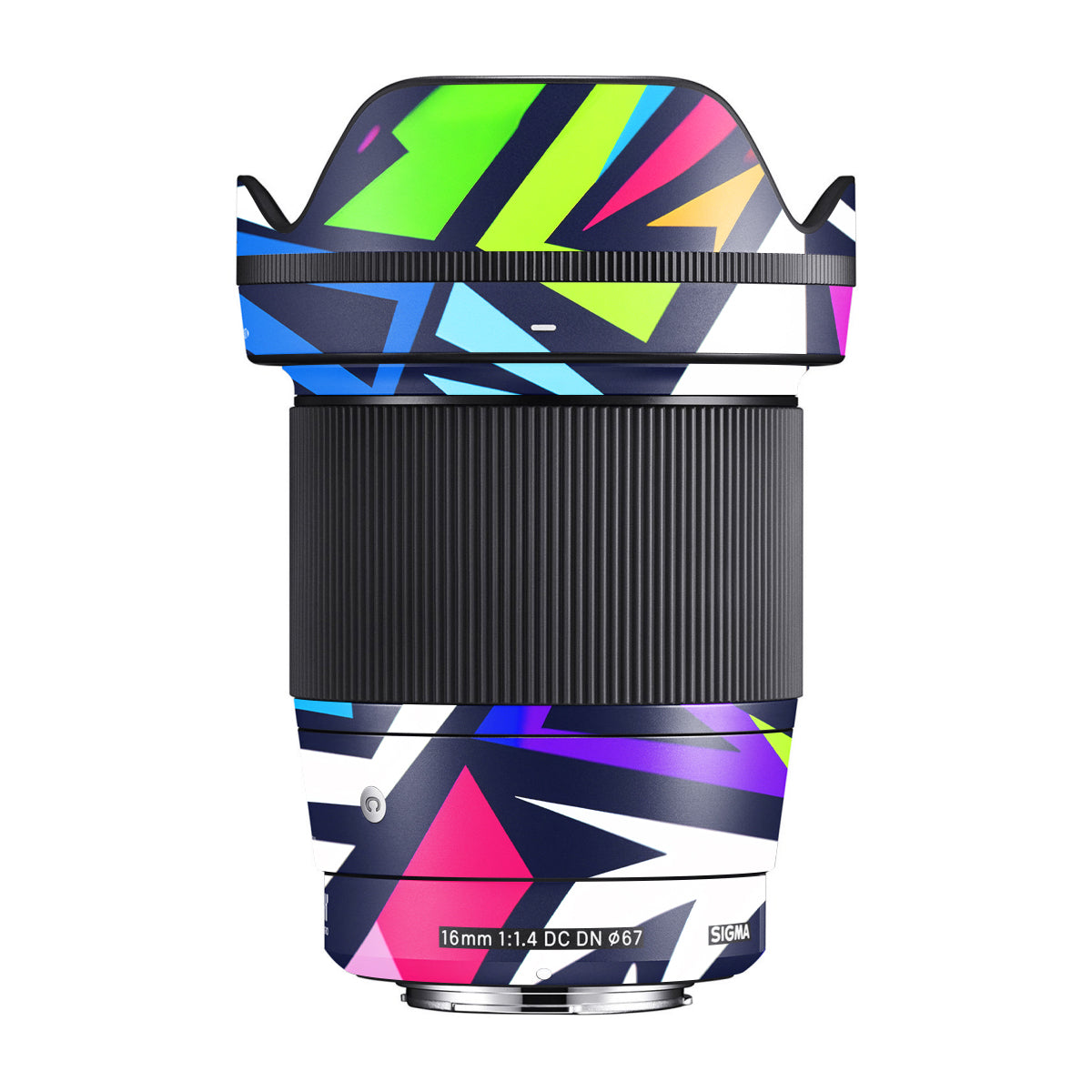 Bold Geometric Pop Sigma 16mm F/1.4 DC DN Camera Lens Skin
