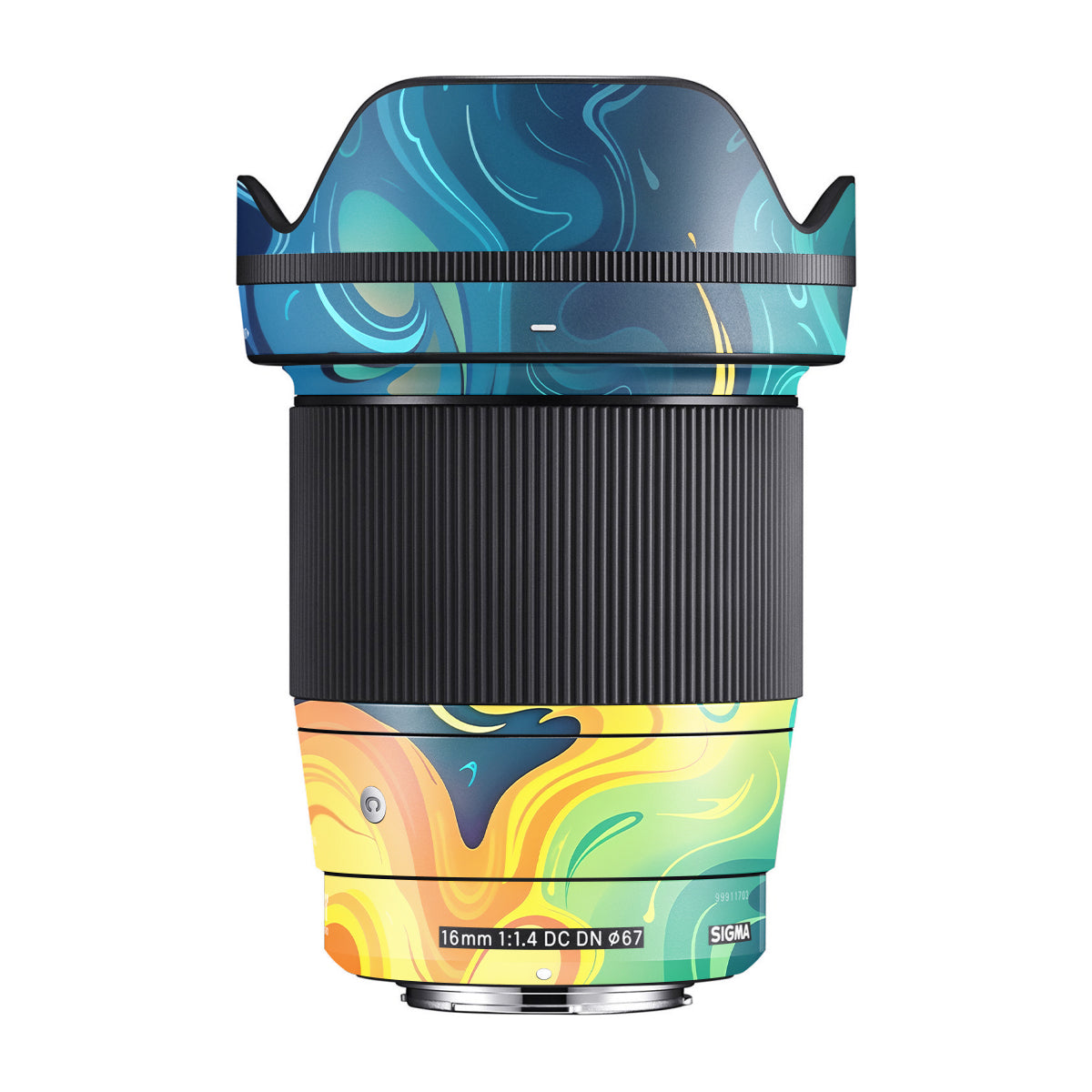 Rainbow Liquid Fusion Sigma 16mm F/1.4 DC DN Camera Lens Skin