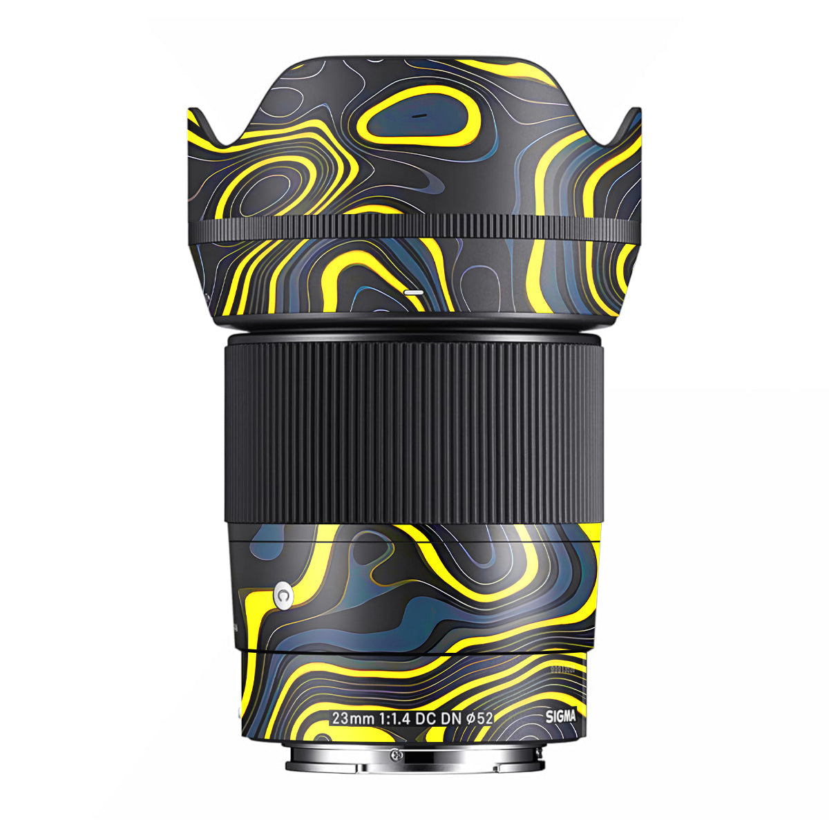 Neon Lava Contours Sigma 23mm F/1.4 DC DN Camera Lens Skin