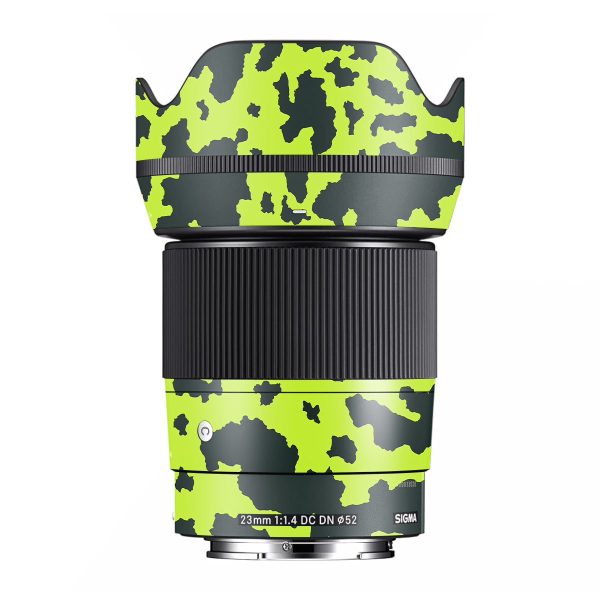 Neon Green Splatter Sigma 23mm F/1.4 DC DN Camera Lens Skin