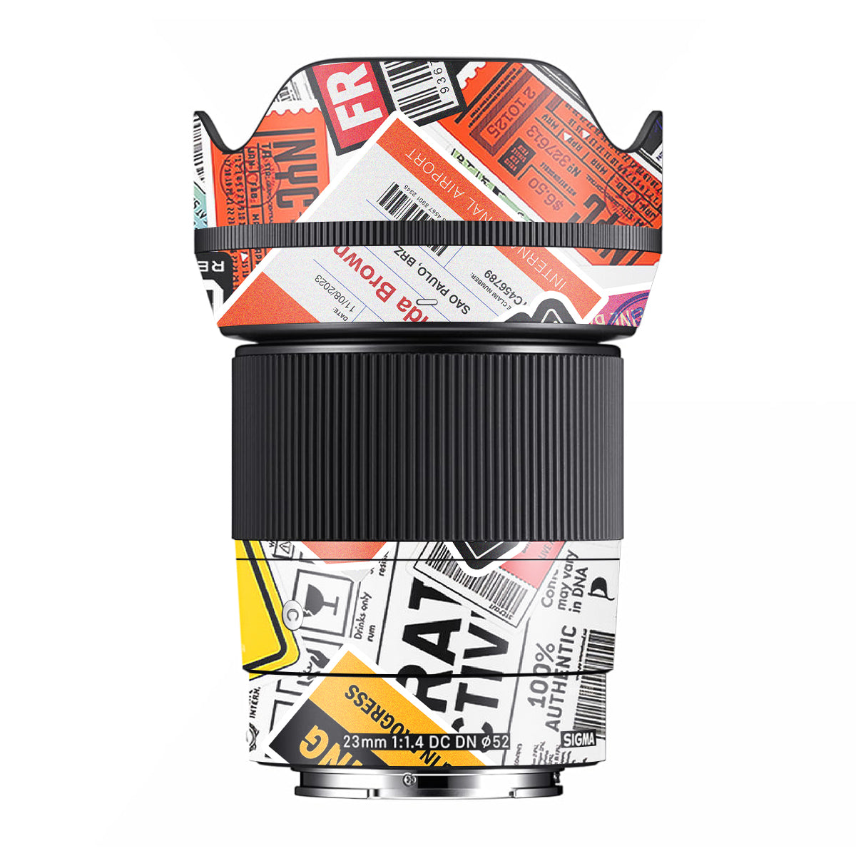 Tech Aesthetic Sticker Collage Sigma 23mm F/1.4 DC DN Camera Lens Skin