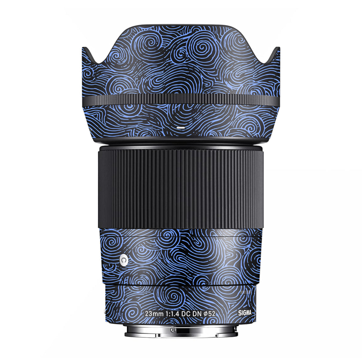 Blue Spirals Sigma 23mm F/1.4 DC DN Camera Lens Skin