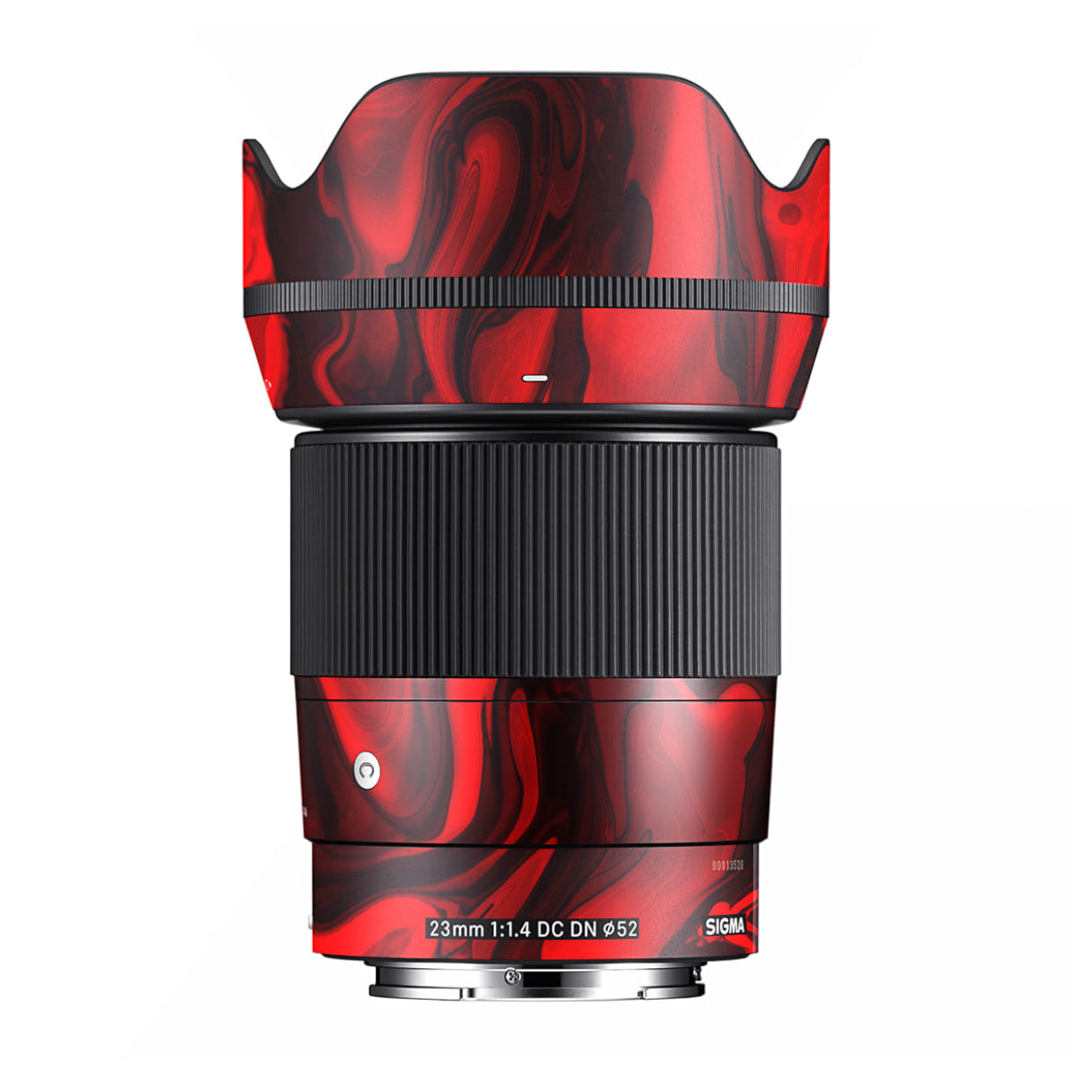 Red Lava Flow Sigma 23mm F/1.4 DC DN Camera Lens Skin