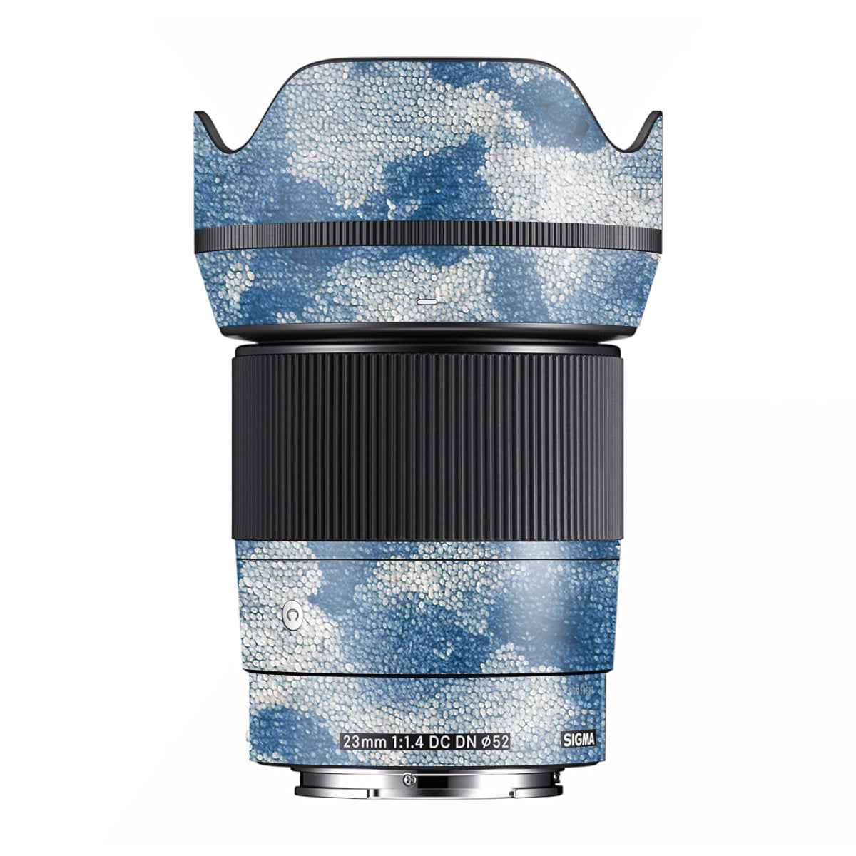 Blue Watercolor Fabric Sigma 23mm F/1.4 DC DN Camera Lens Skin