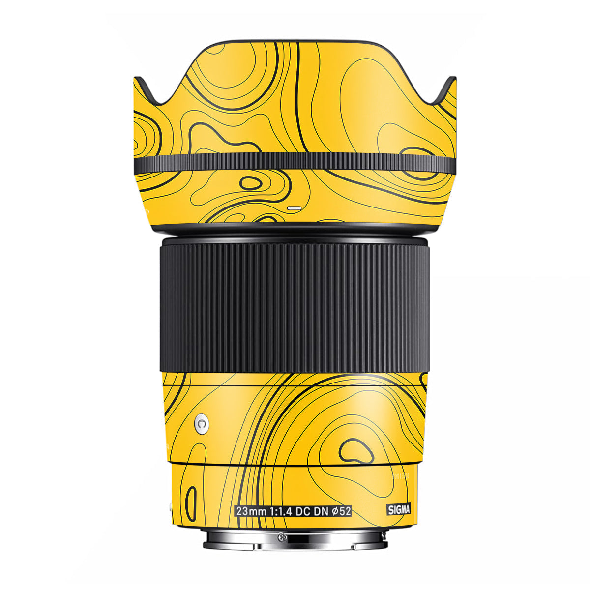 Topographic Map Pattern Sigma 23mm F/1.4 DC DN Camera Lens Skin