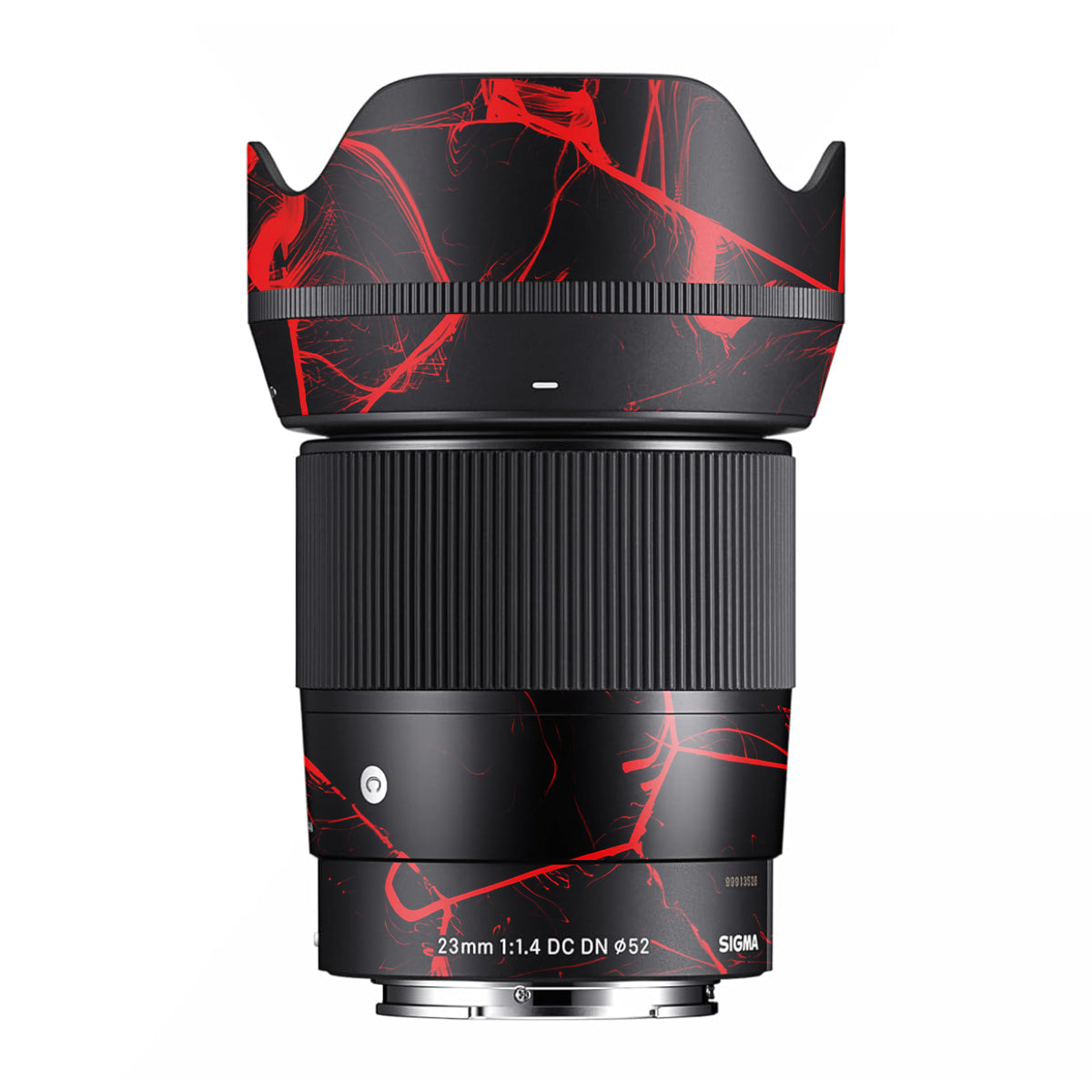 Red Neural Grid Sigma 23mm F/1.4 DC DN Camera Lens Skin