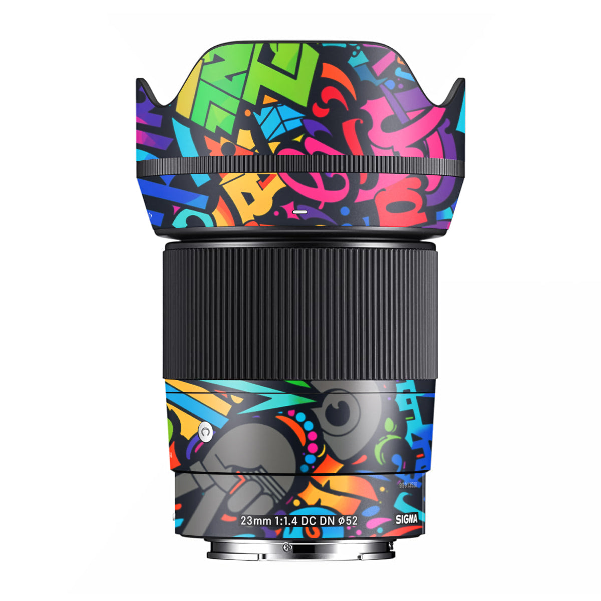 Colorful Urban Street Art Lettering Sigma 23mm F/1.4 DC DN Camera Lens Skin