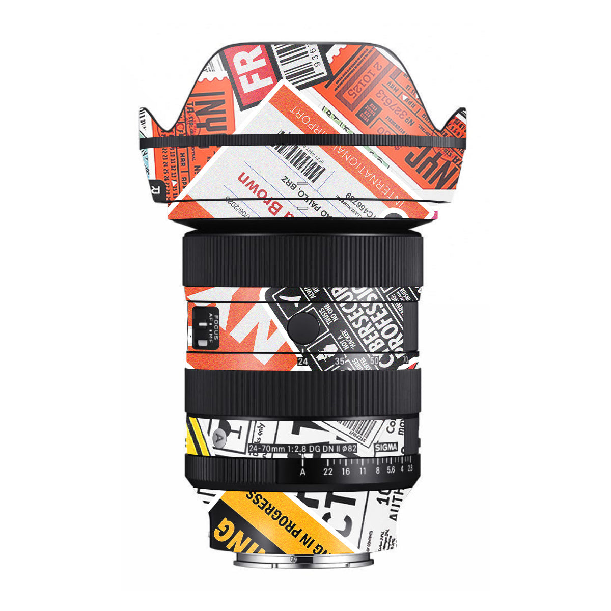 Tech Aesthetic Sticker Collage Sigma 24-70mm F/2.8 DG DN Sony E Camera Lens Skin