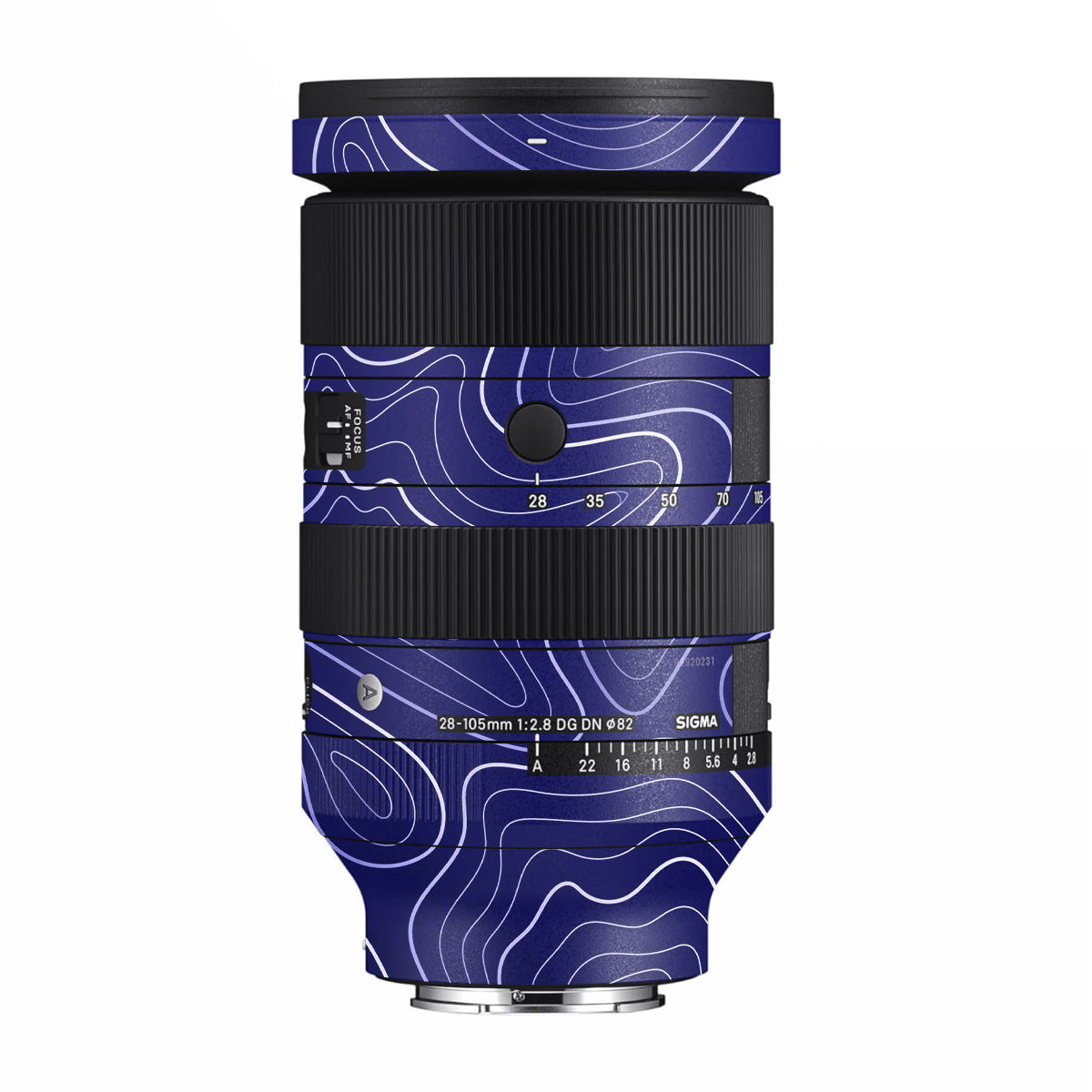 Deep Blue Contour Sigma 28-105mm F/2.8 DG DN Sony E Camera Lens Skin