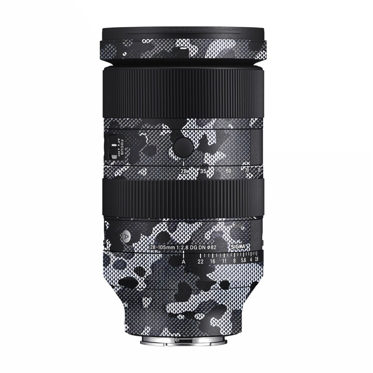Stealth Grey Camo Sigma 28-105mm F/2.8 DG DN Sony E Camera Lens Skin