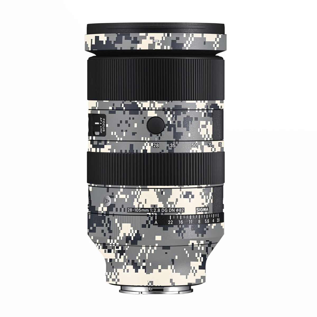 Grey Black Pixel Sigma 28-105mm F/2.8 DG DN Sony E Camera Lens Skin