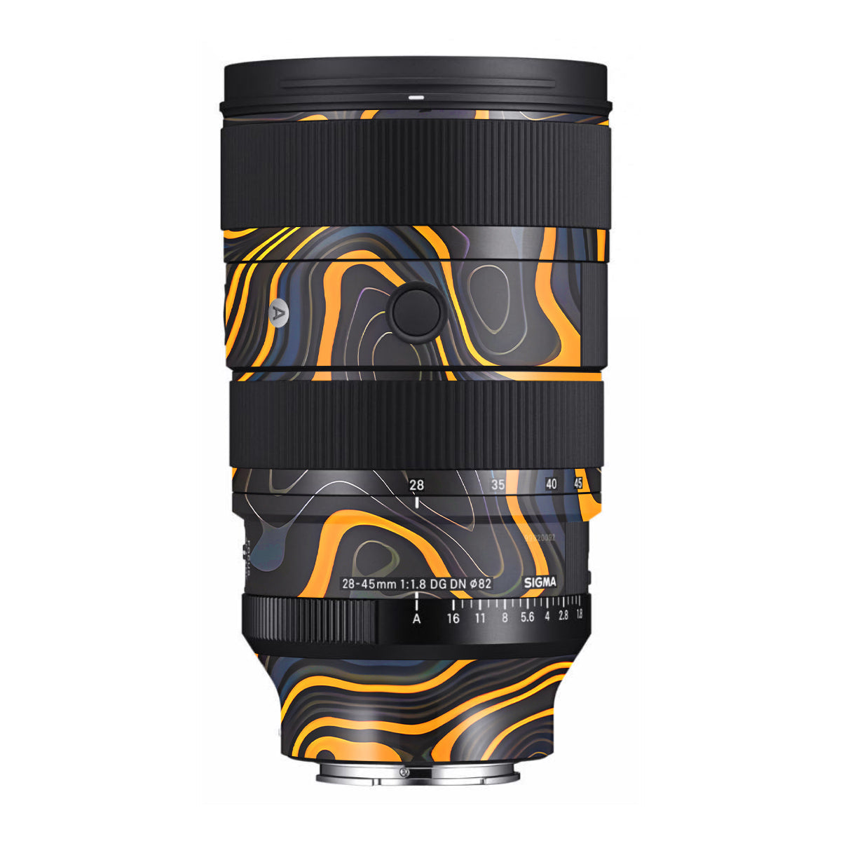 Amber Topographic Waves Sigma 28-45mm F/1.8 DG DN Art Sony E Camera Lens Skin