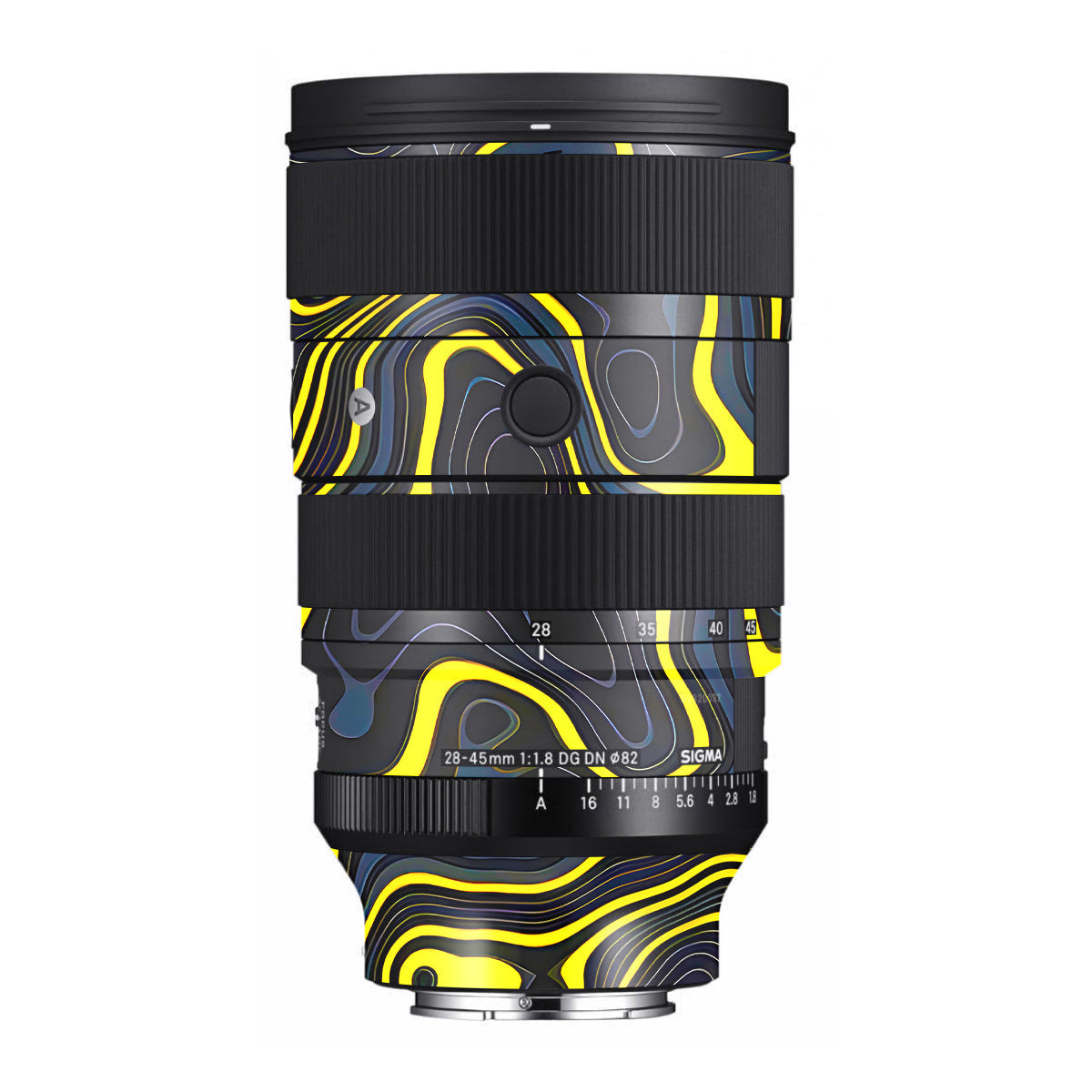 Neon Lava Contours Sigma 28-45mm F/1.8 DG DN Art Sony E Camera Lens Skin
