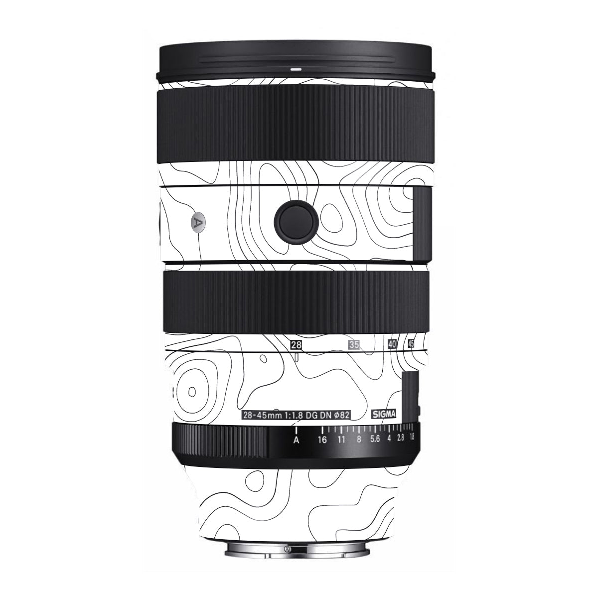 White Contour Design Sigma 28-45mm F/1.8 DG DN Art Sony E Camera Lens Skin