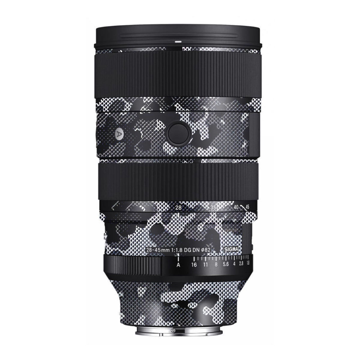 Stealth Grey Camo Sigma 28-45mm F/1.8 DG DN Art Sony E Camera Lens Skin