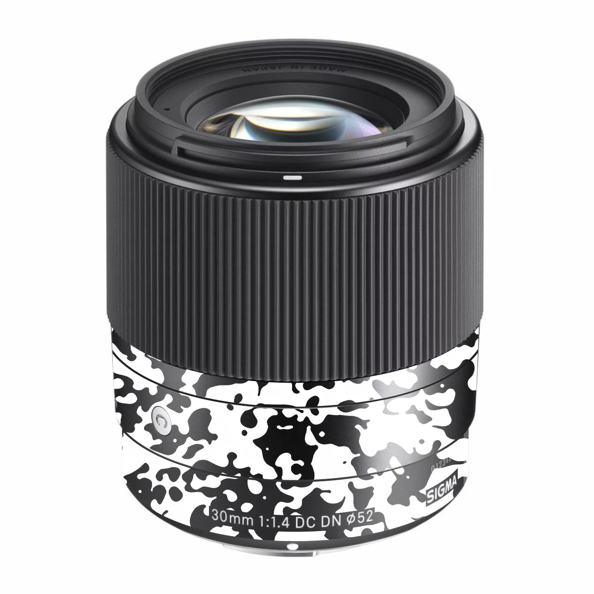 Snow Camo Sigma 30mm F/1.4 DC DN Sony E Camera Lens Skin