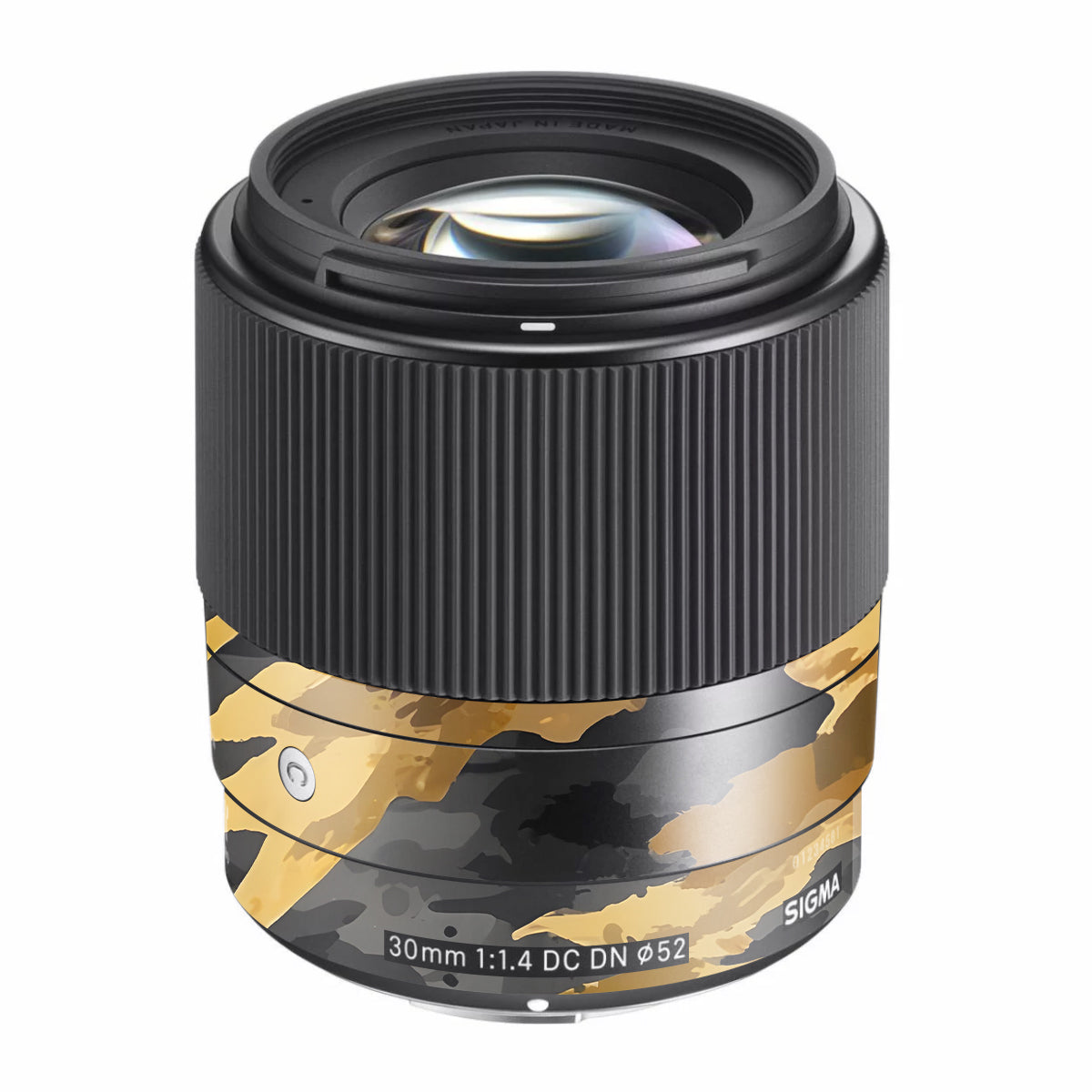 Camo Tiger Blend Sigma 30mm F/1.4 DC DN Sony E Camera Lens Skin