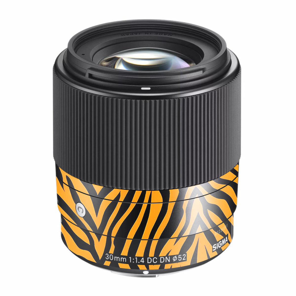 Zebra Gold Pattern Sigma 30mm F/1.4 DC DN Sony E Camera Lens Skin