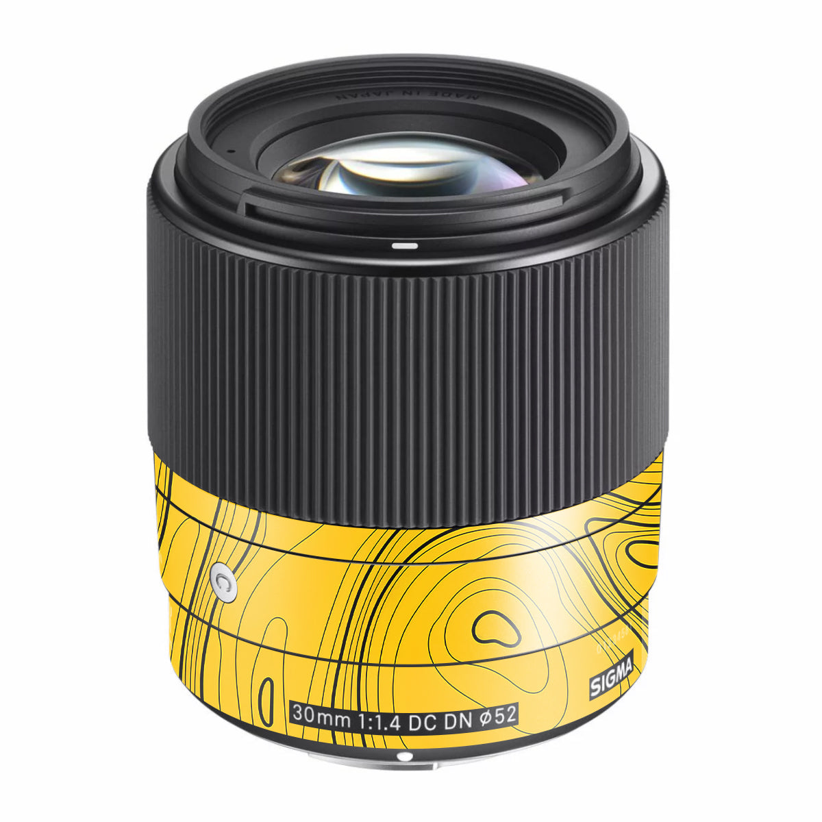 Topographic Map Pattern Sigma 30mm F/1.4 DC DN Sony E Camera Lens Skin