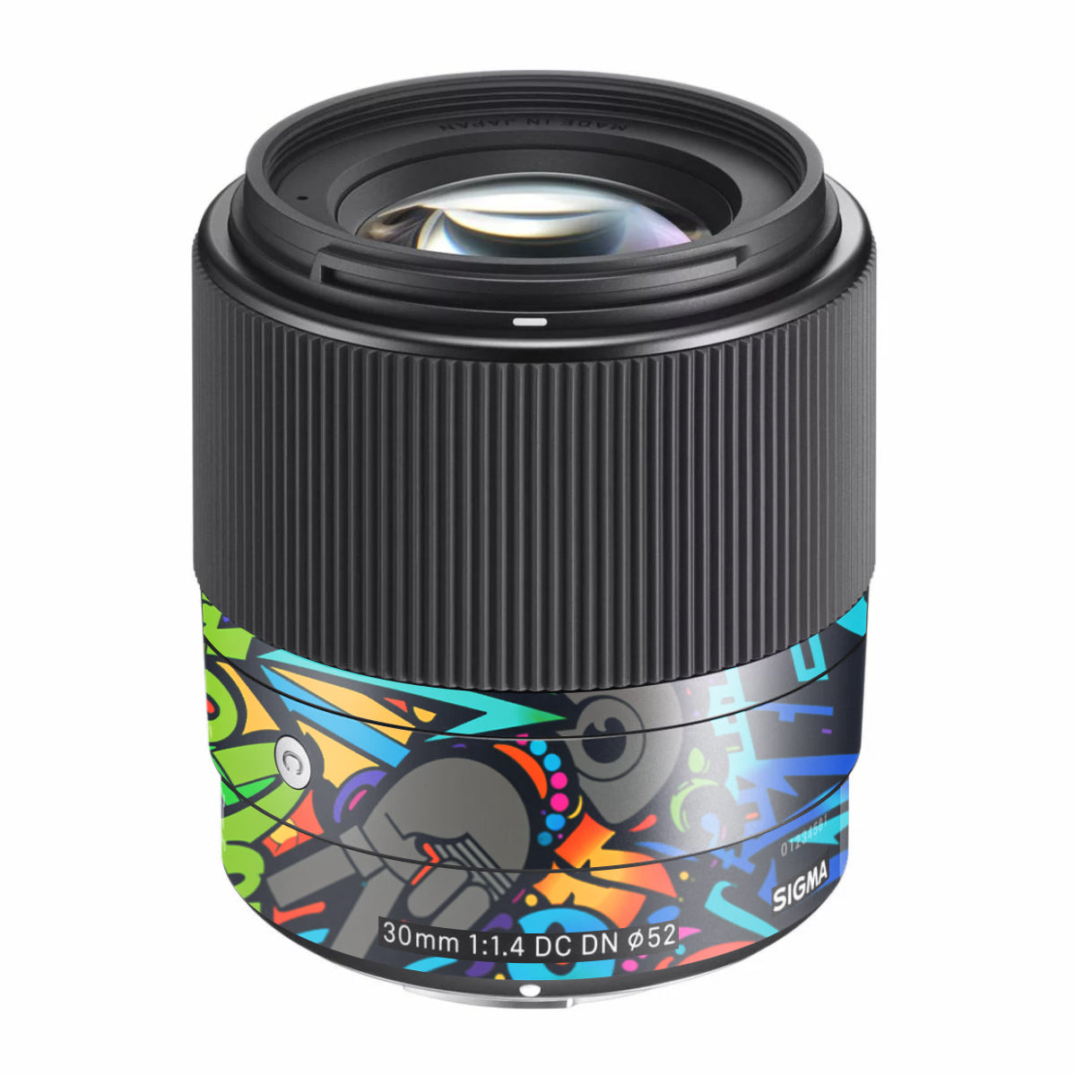 Colorful Urban Street Art Lettering Sigma 30mm F/1.4 DC DN Sony E Camera Lens Skin