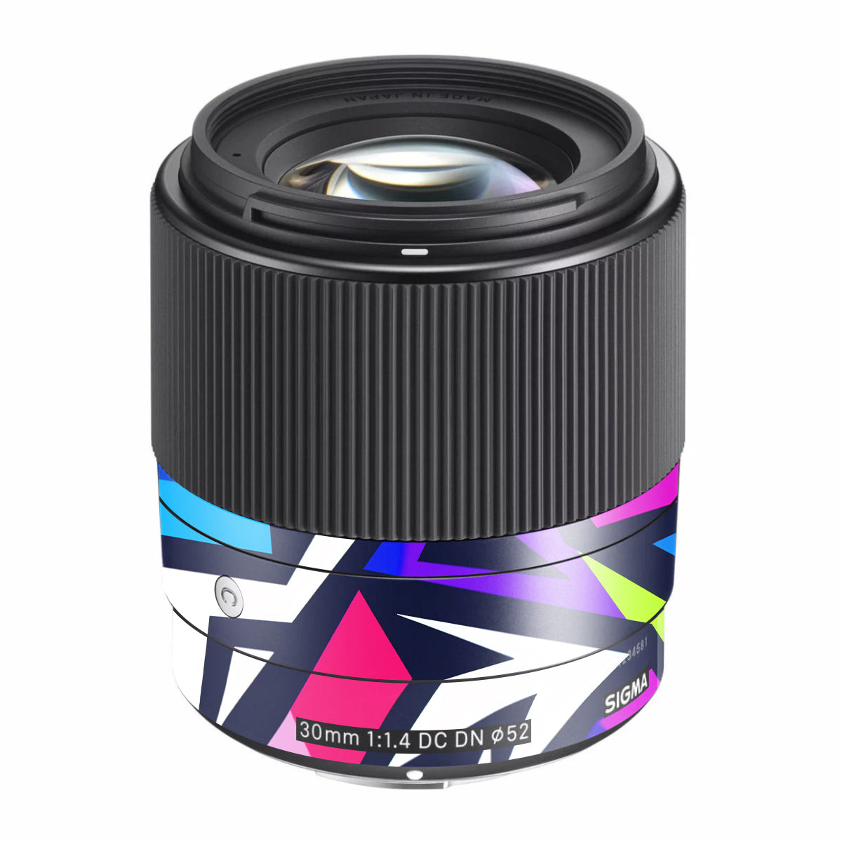 Bold Geometric Pop Sigma 30mm F/1.4 DC DN Sony E Camera Lens Skin