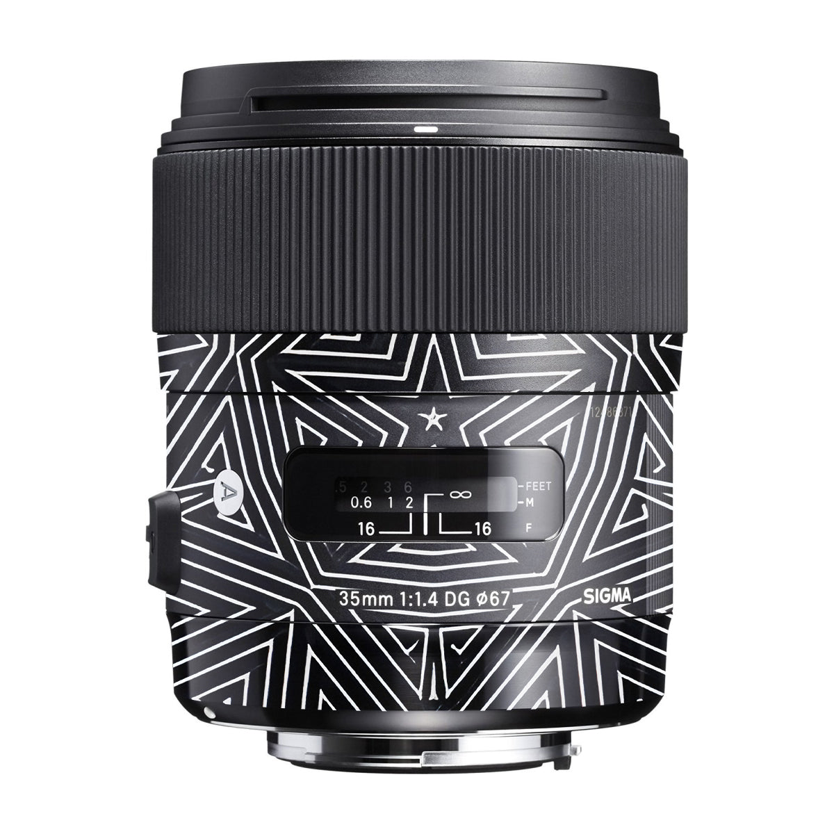 Geometric Pattern Sigma 35mm F/1.4 DG Canon Mount Camera Lens Skin