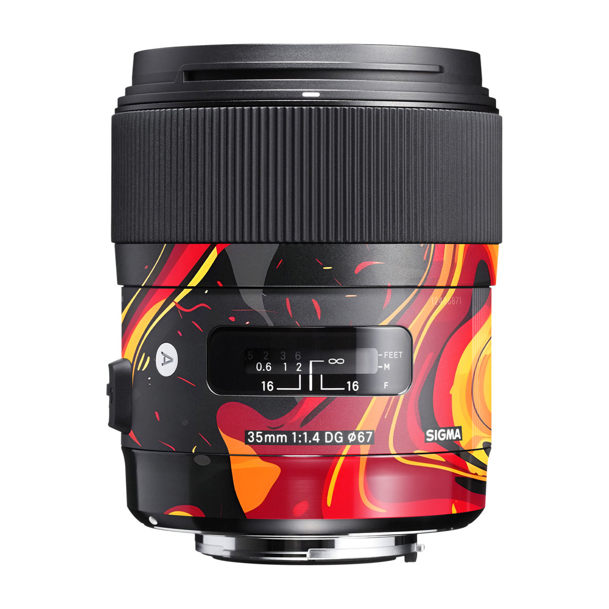 Lava Burst Sigma 35mm F/1.4 DG Canon Mount Camera Lens Skin