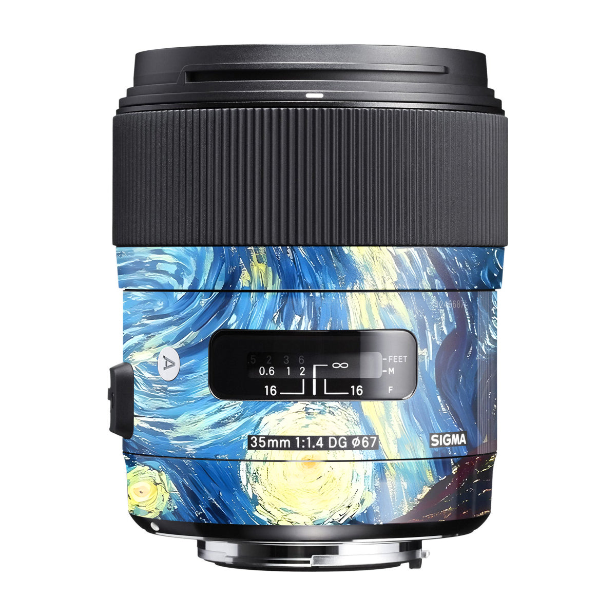 Starry Night Art Sigma 35mm F/1.4 DG Canon Mount Camera Lens Skin