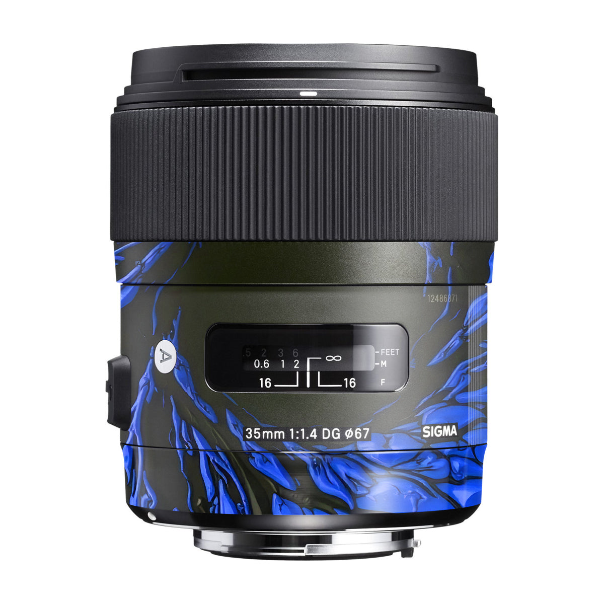 Venom Blue Sigma 35mm F/1.4 DG Canon Mount Camera Lens Skin