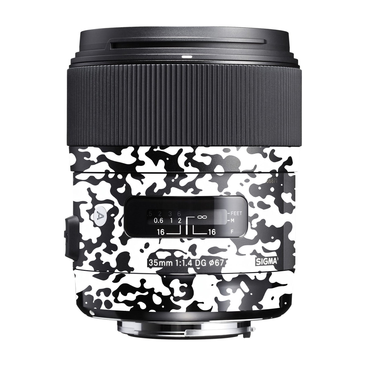 Snow Camo Sigma 35mm F/1.4 DG Canon Mount Camera Lens Skin