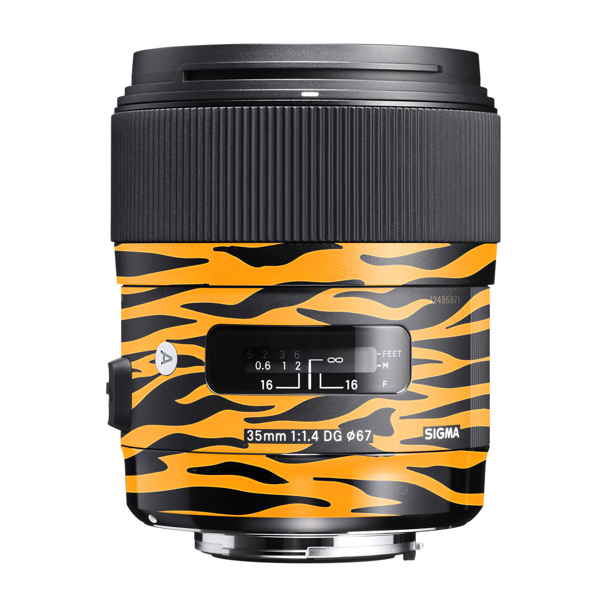Savanna Tiger Stripes Sigma 35mm F/1.4 DG Canon Mount Camera Lens Skin