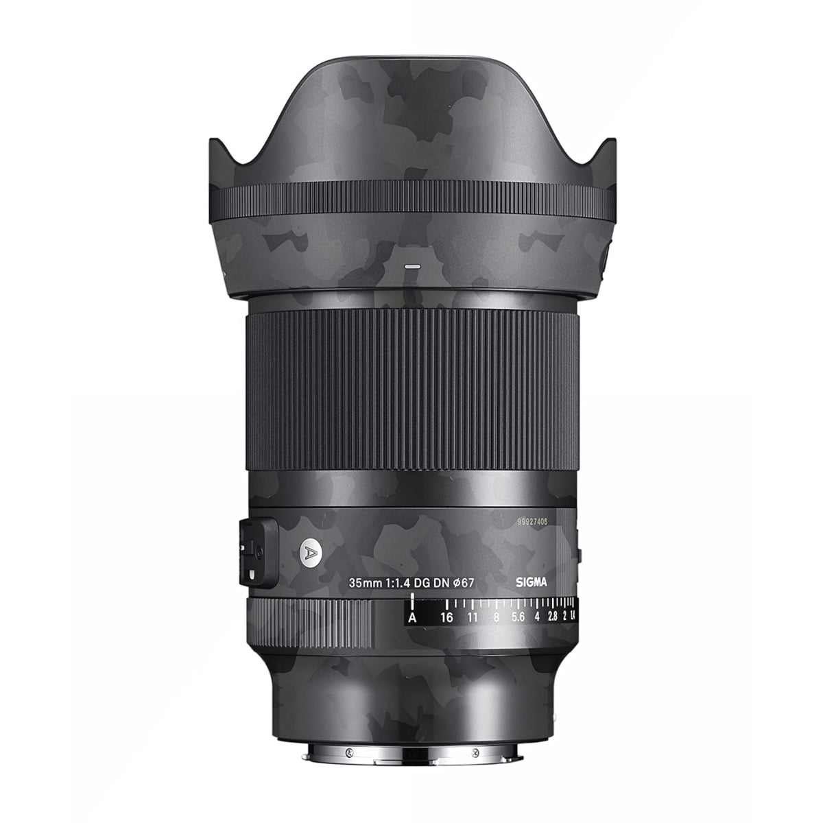 Black Camouflage Sigma 35mm F/1.4 DG Nikon Mount Camera Lens Skin