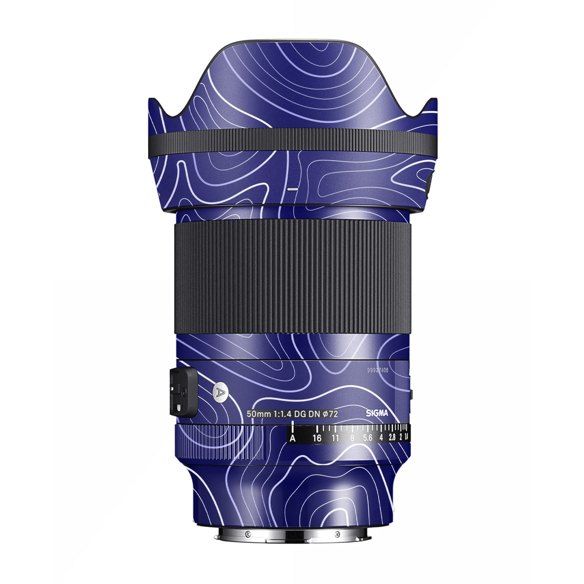 Deep Blue Contour Sigma 50mm F/1.4 DG DN Art Sony E Camera Lens Skin