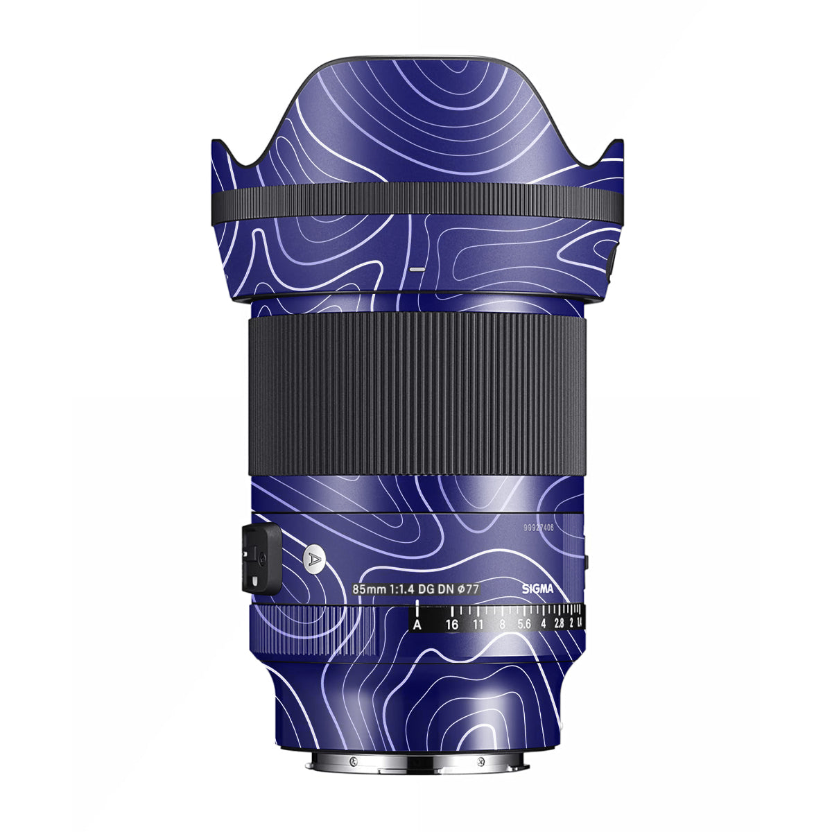 Deep Blue Contour Sigma 85mm F/1.4 DG DN E-mount Camera Lens Skin
