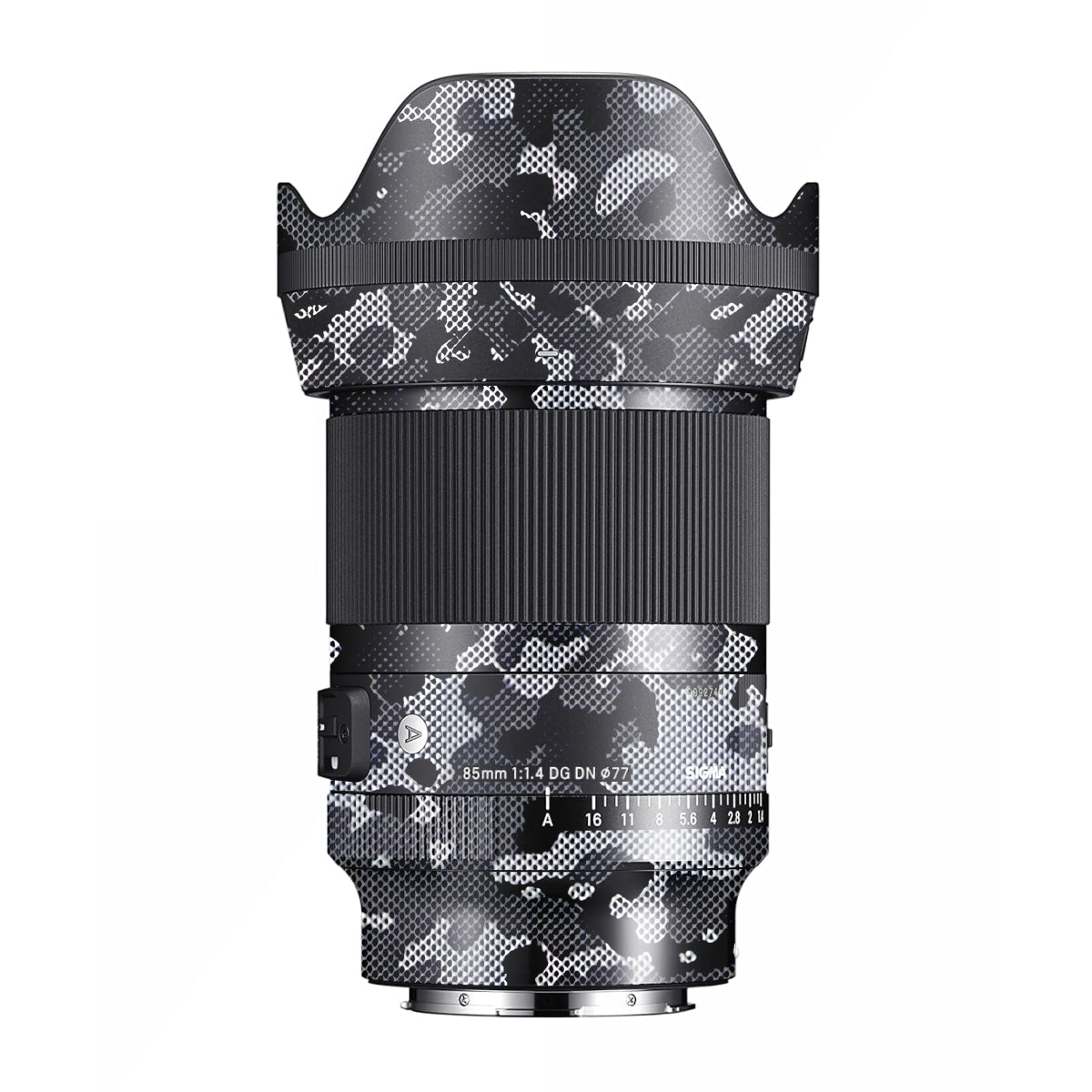 Stealth Grey Camo Sigma 85mm F/1.4 DG DN E-mount Camera Lens Skin