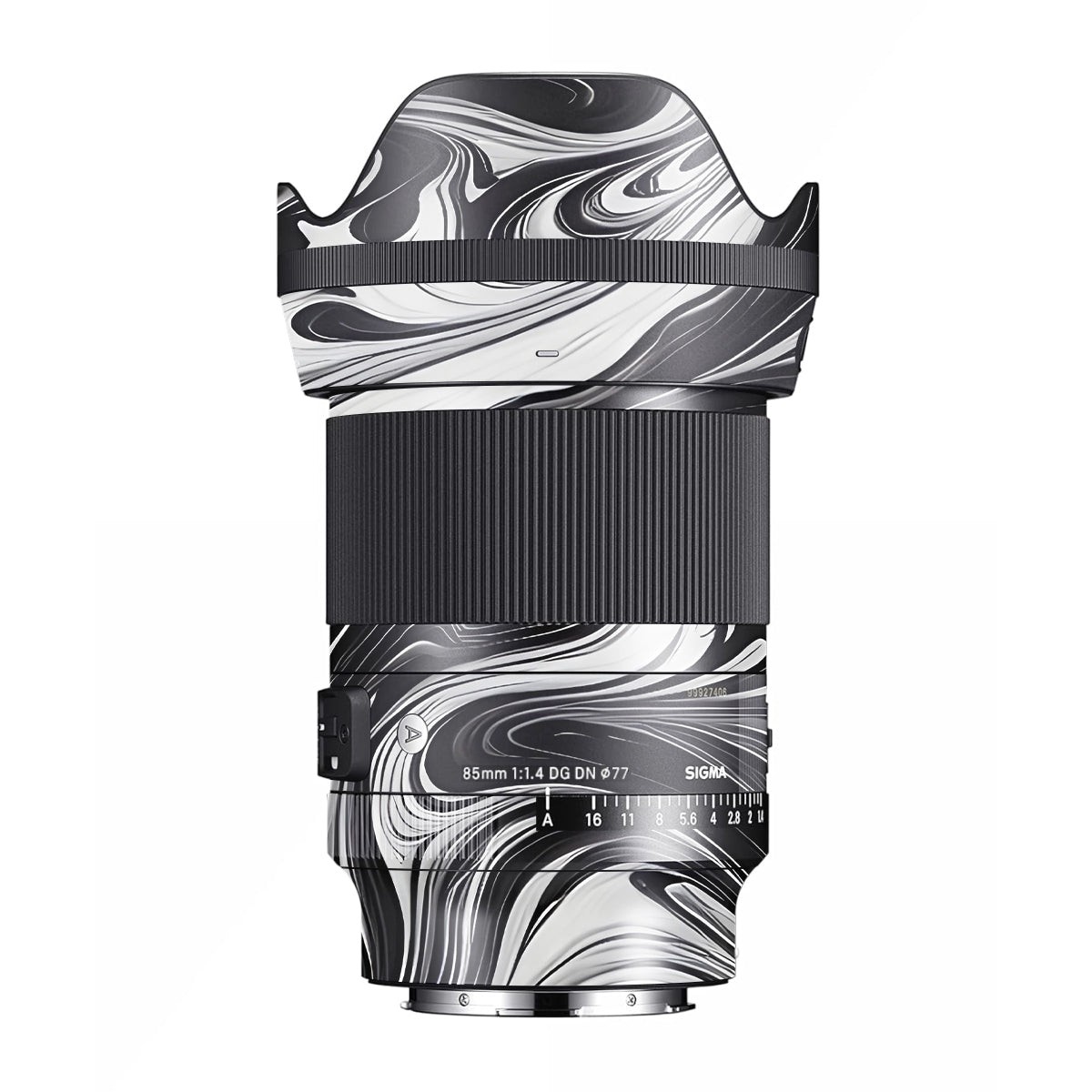 Black and White Marble Sigma 85mm F/1.4 DG DN E-mount Camera Lens Skin