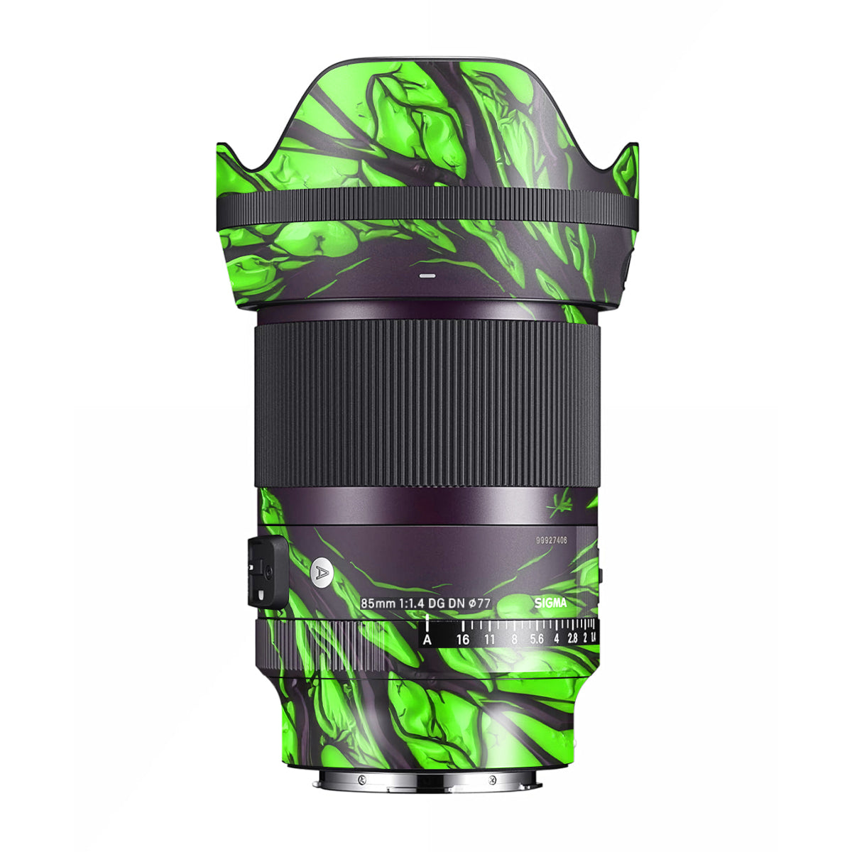 Venom Green Sigma 85mm F/1.4 DG DN E-mount Camera Lens Skin