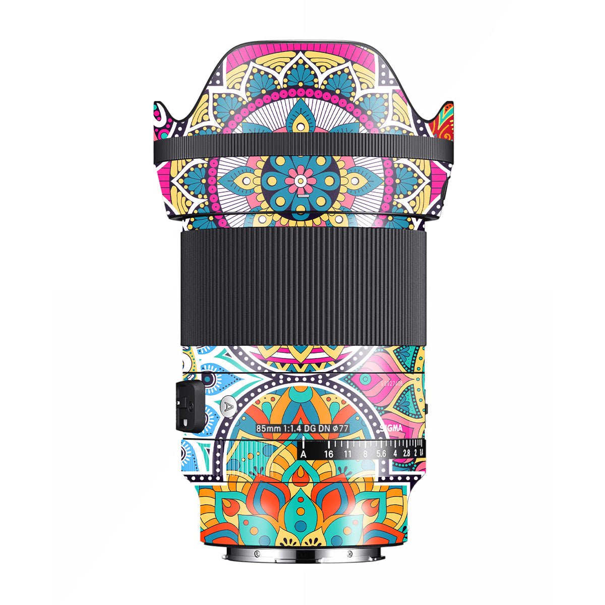 Boho Mandala Tile Pattern Sigma 85mm F/1.4 DG DN E-mount Camera Lens Skin