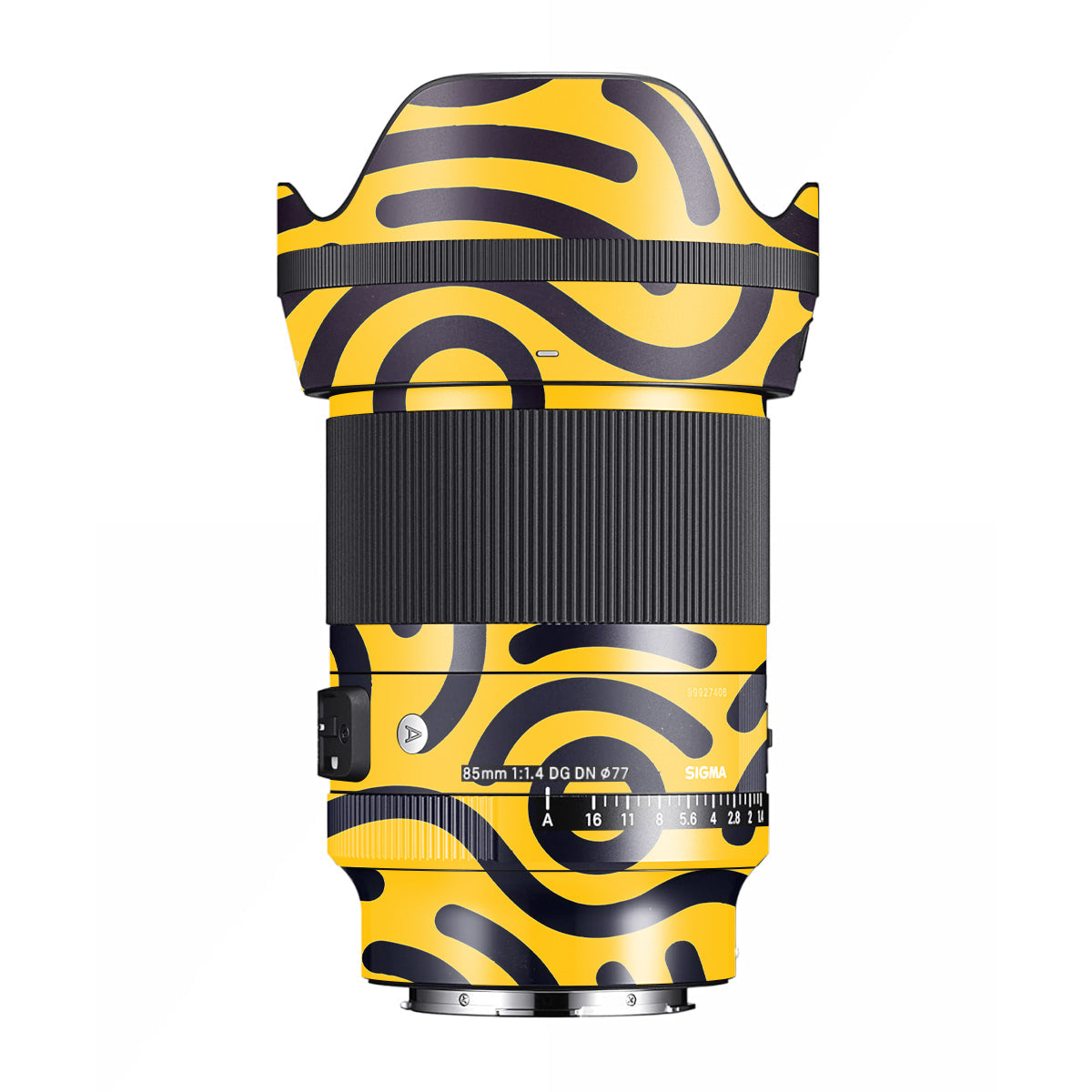 Minimal Yellow Wave Sigma 85mm F/1.4 DG DN E-mount Camera Lens Skin