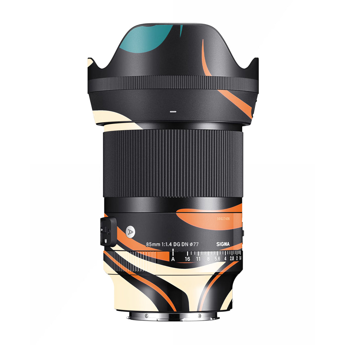 Mid-Century Abstract Swirl Sigma 85mm F/1.4 DG DN E-mount Camera Lens Skin