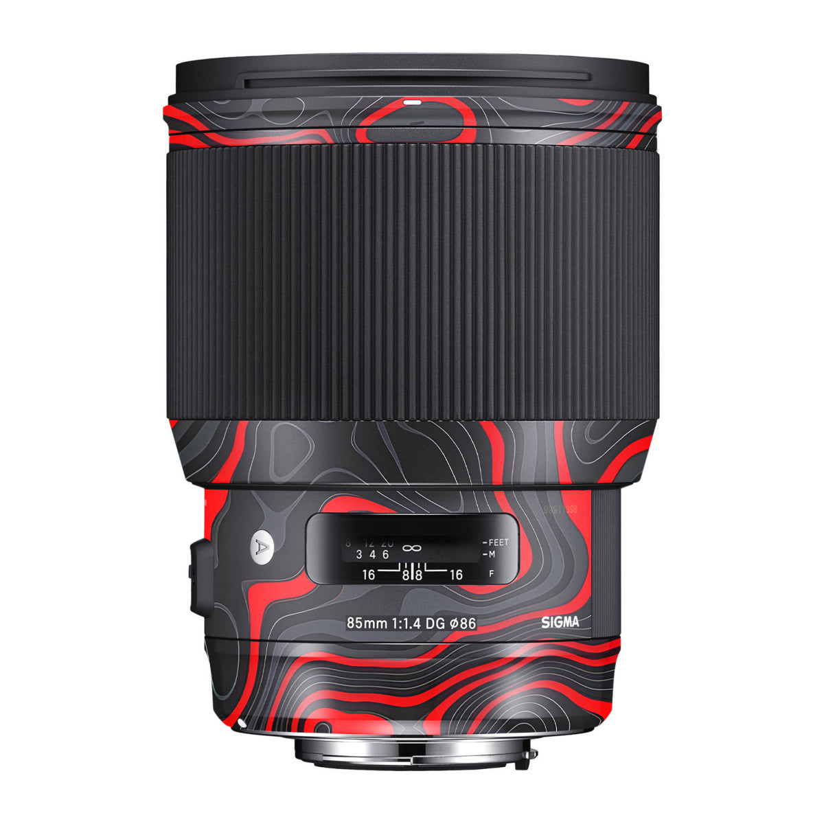 Crimson Waves Sigma 85mm F/1.4 DG HSM Canon Camera Lens Skin