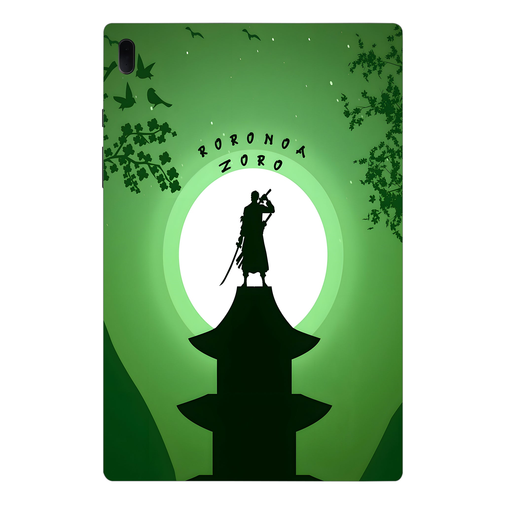 Samsung Galaxy Tab S7 FE Roronoa Zoro Silhouette Anime Tablet Skins