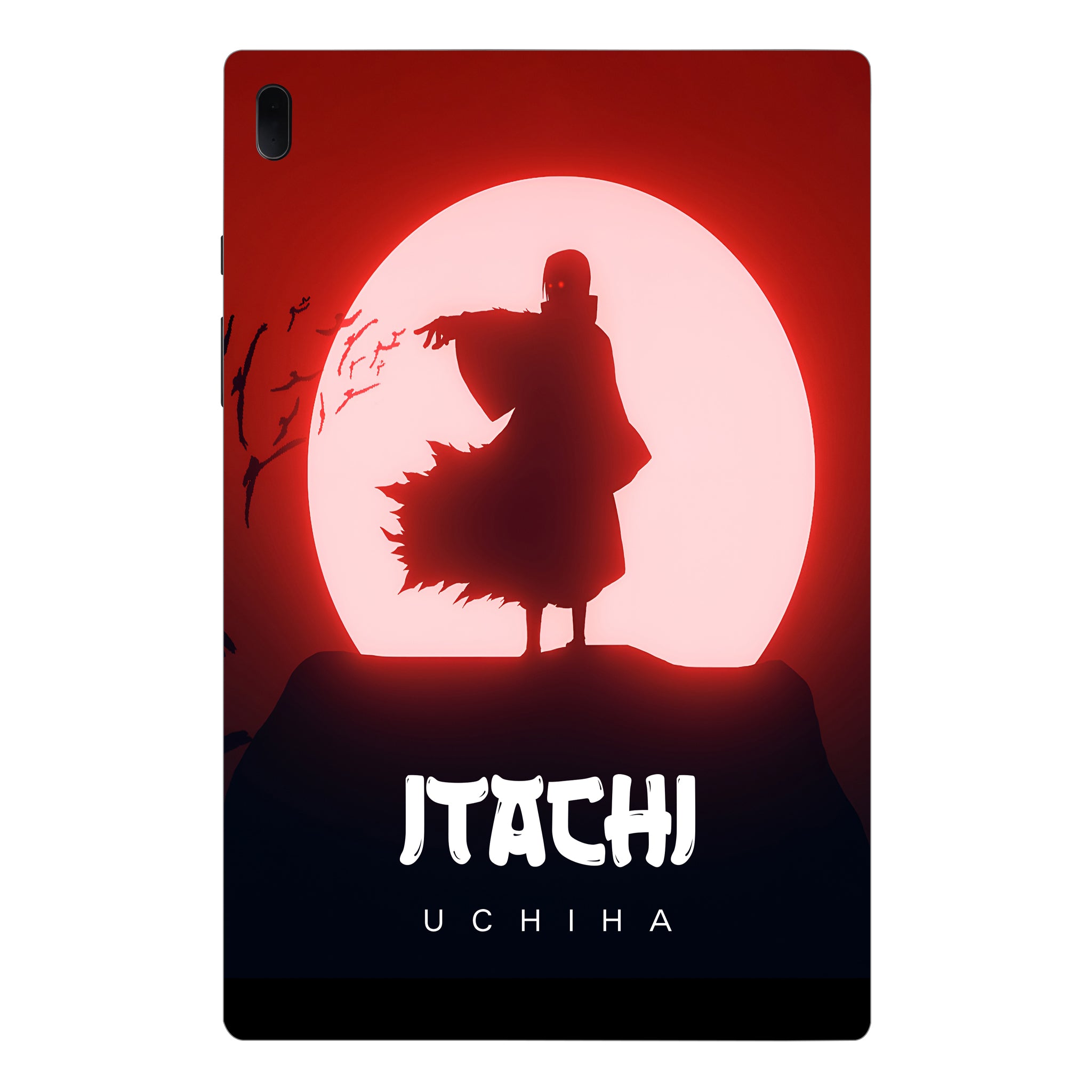Samsung Galaxy Tab S7 FE Itachi Uchiha Under Red Moon Anime Tablet Skins