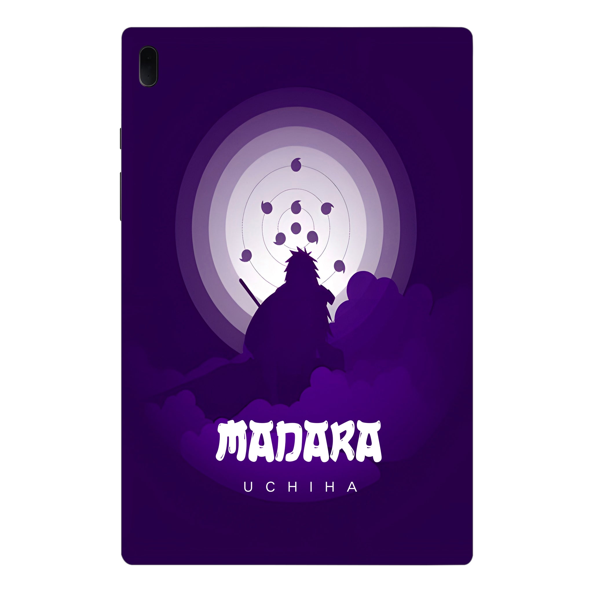 Samsung Galaxy Tab S7 FE Uchiha Madara in Violet Silhouette Anime Tablet Skins
