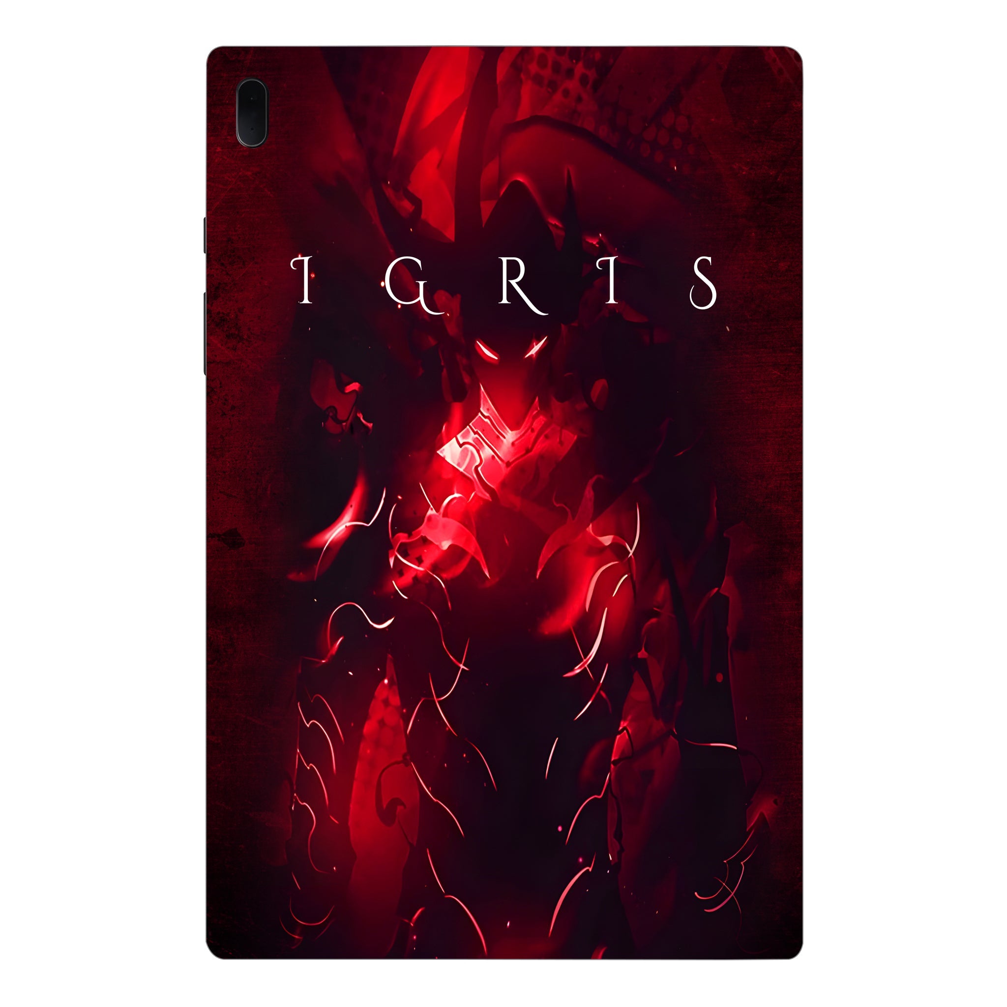 Samsung Galaxy Tab S7 FE Blood Red Commander Igris Anime Tablet Skins
